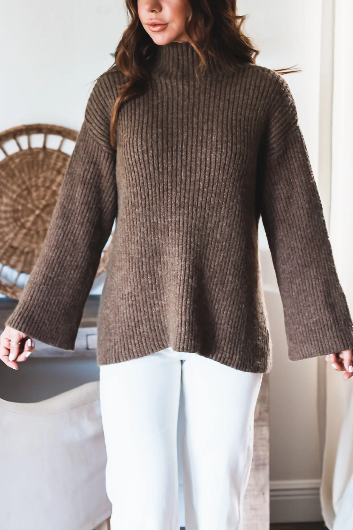 The Charlotte Oversized Turtleneck Sweater-FINAL SALE