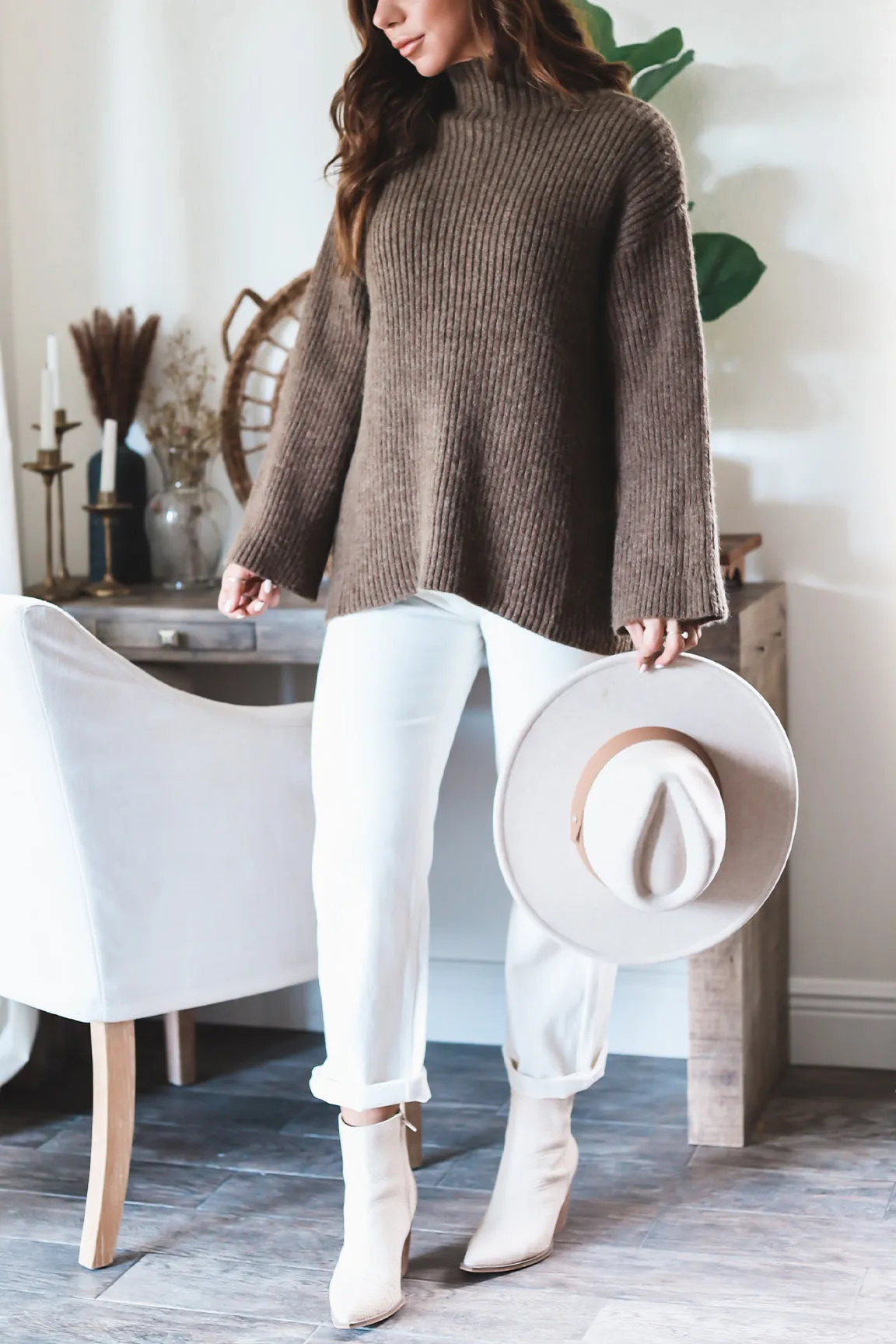 The Charlotte Oversized Turtleneck Sweater-FINAL SALE