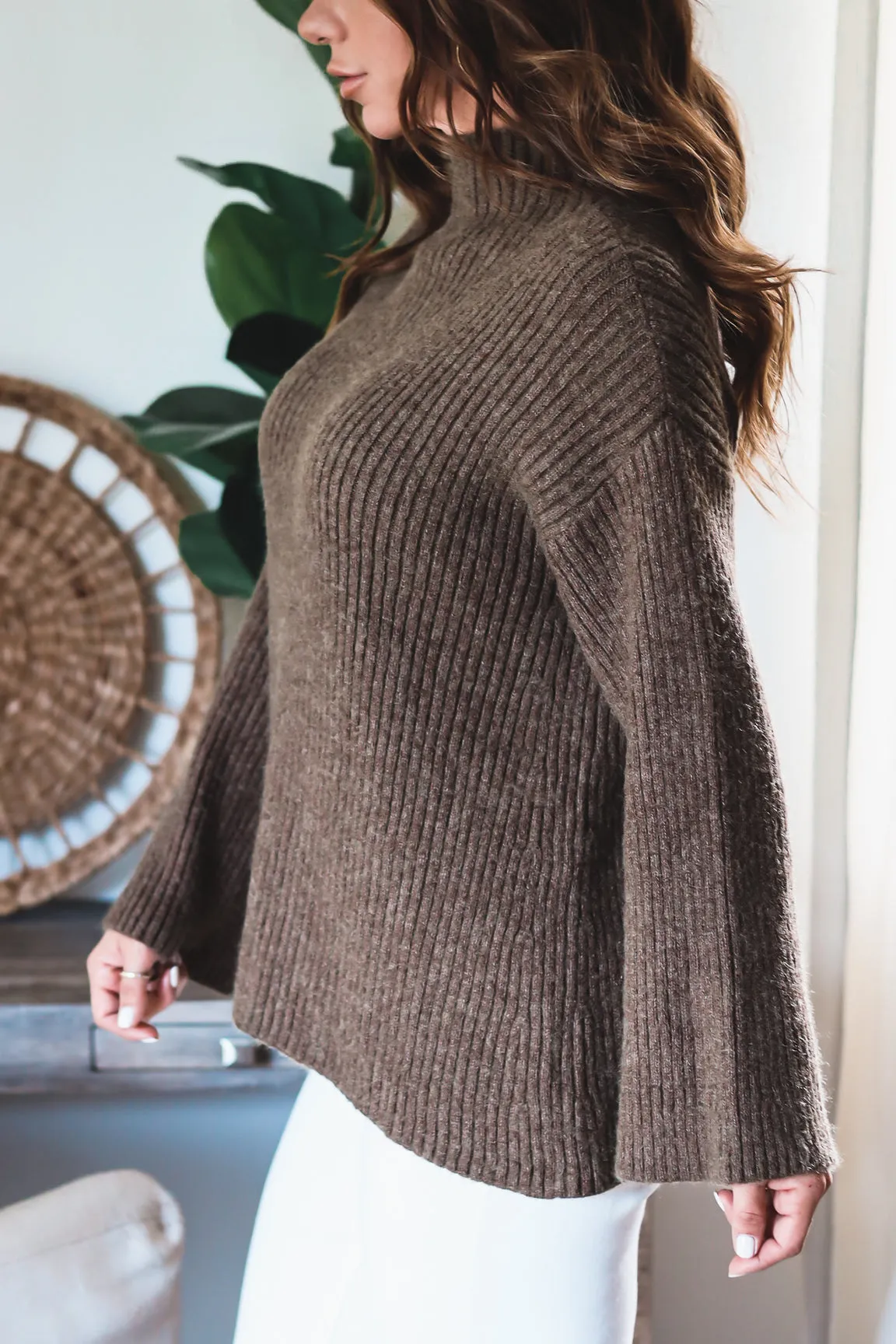 The Charlotte Oversized Turtleneck Sweater-FINAL SALE