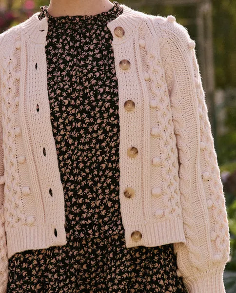 The Mountainside Cardigan, Cream