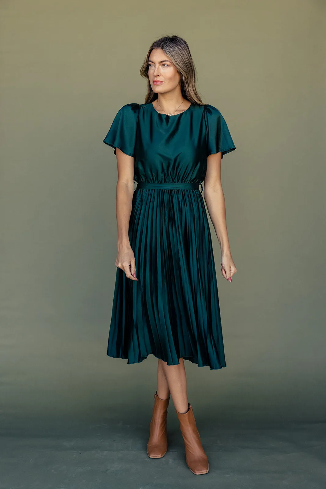 The Secret Garden Pleated Midi