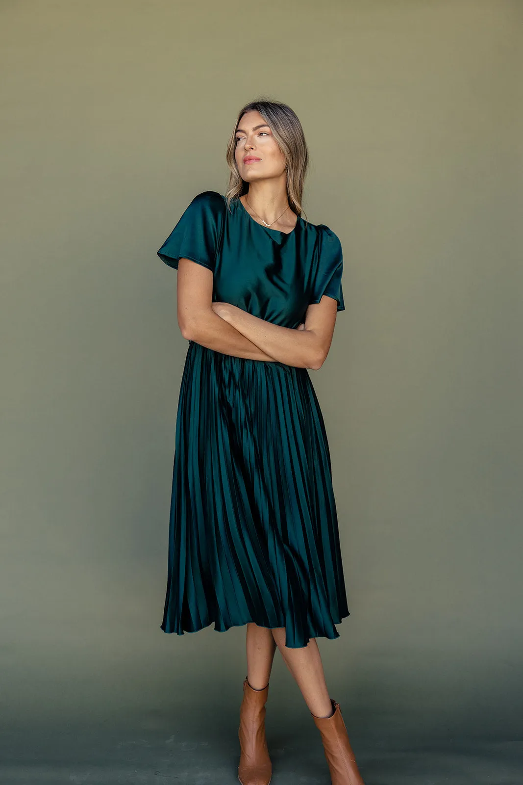 The Secret Garden Pleated Midi