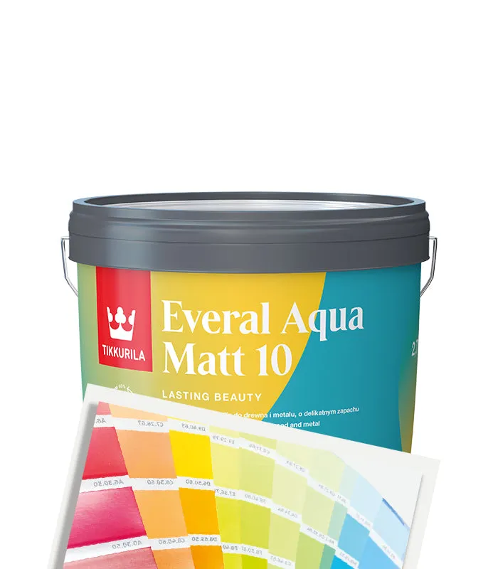 Tikkurila Everal Aqua Matt 10 - Tinted Colour Match