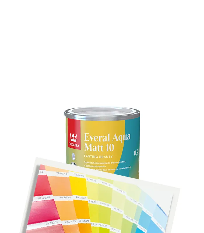 Tikkurila Everal Aqua Matt 10 - Tinted Colour Match