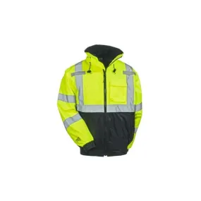 TINGLEY RUBBER CORP J26172.LG Bomber 3.1 Jacket, Hi-Vis Lime, Large, 1 Each