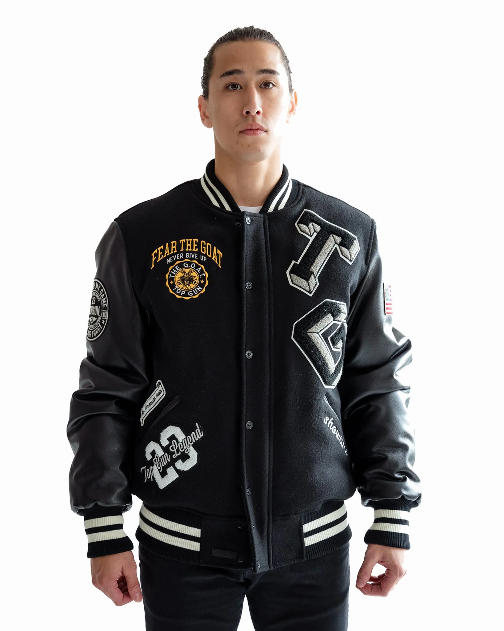 TOP GUN® "BEAR GOAT" VARSITY JACKET