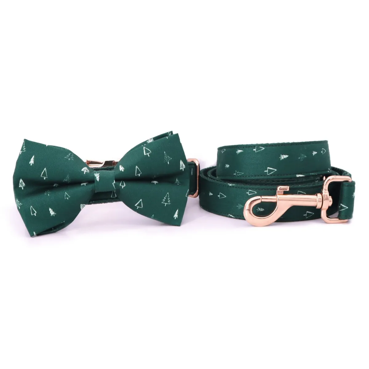 Trees Bowtie Unbreakable Collar™ & Leash Set