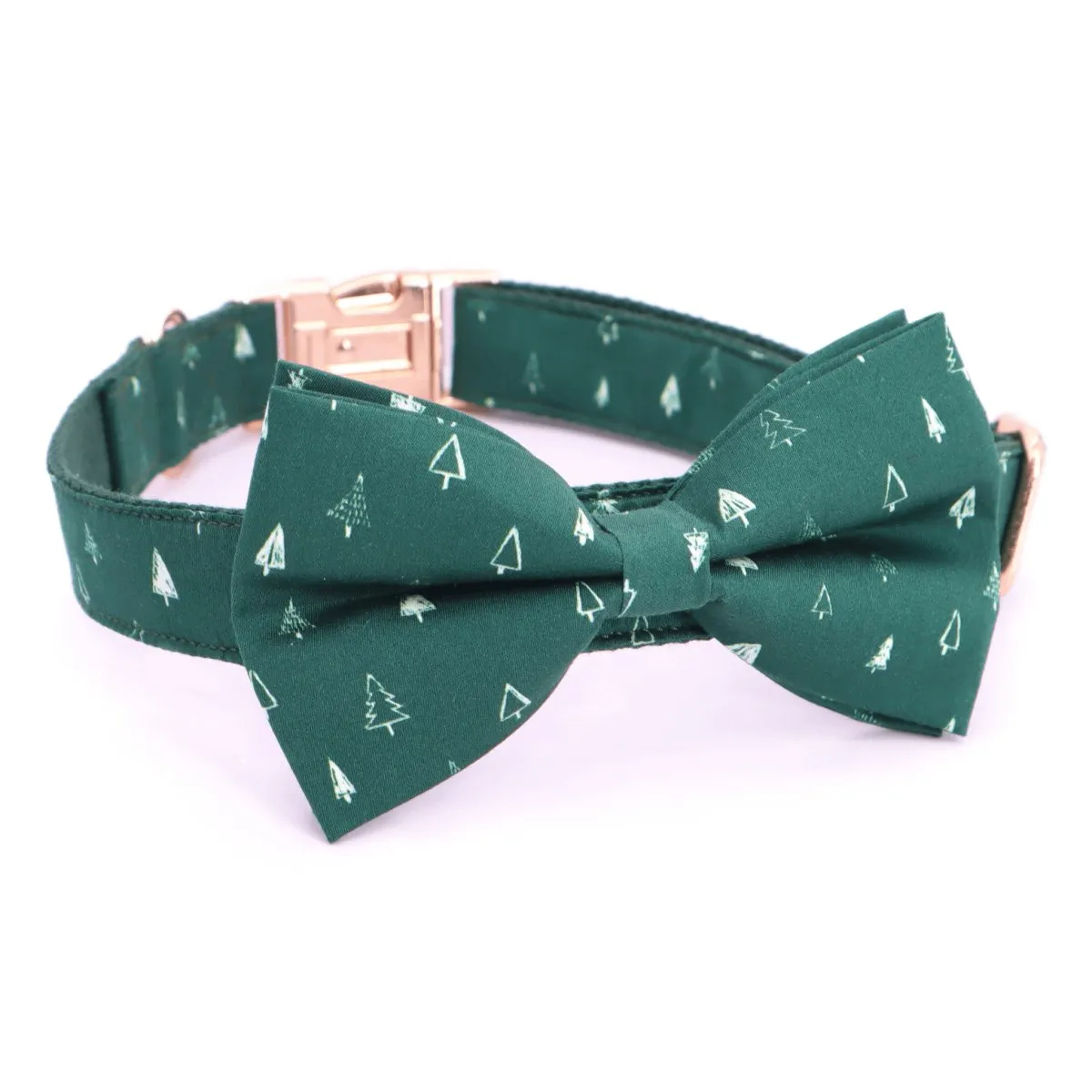 Trees Bowtie Unbreakable Collar™ & Leash Set