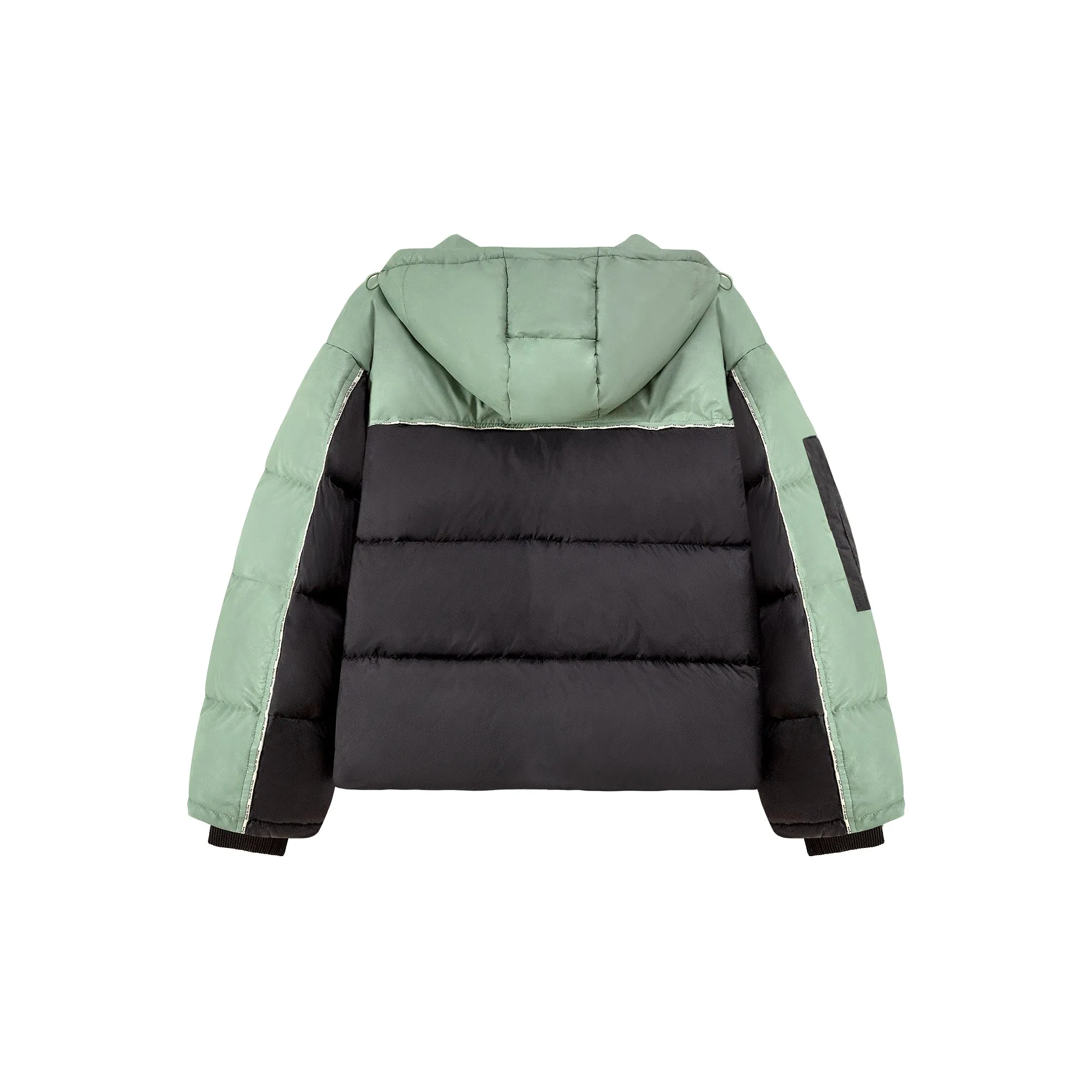 Two Tone Duck Down Puffer Coat