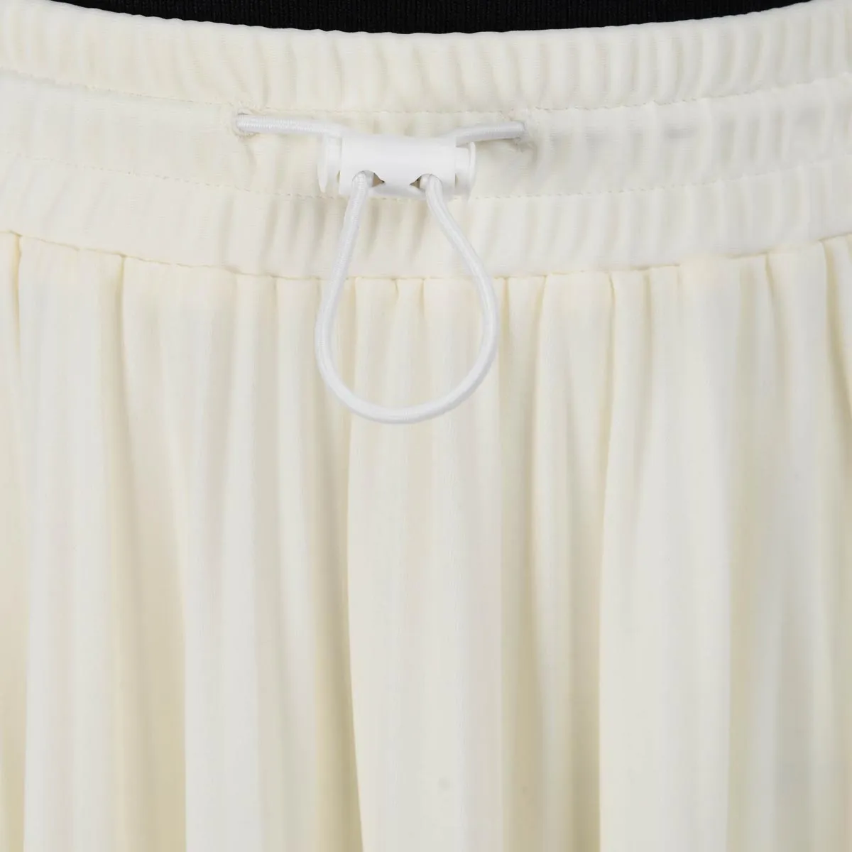 Valentino White & Plum Lycra Pleated Midi Skirt S