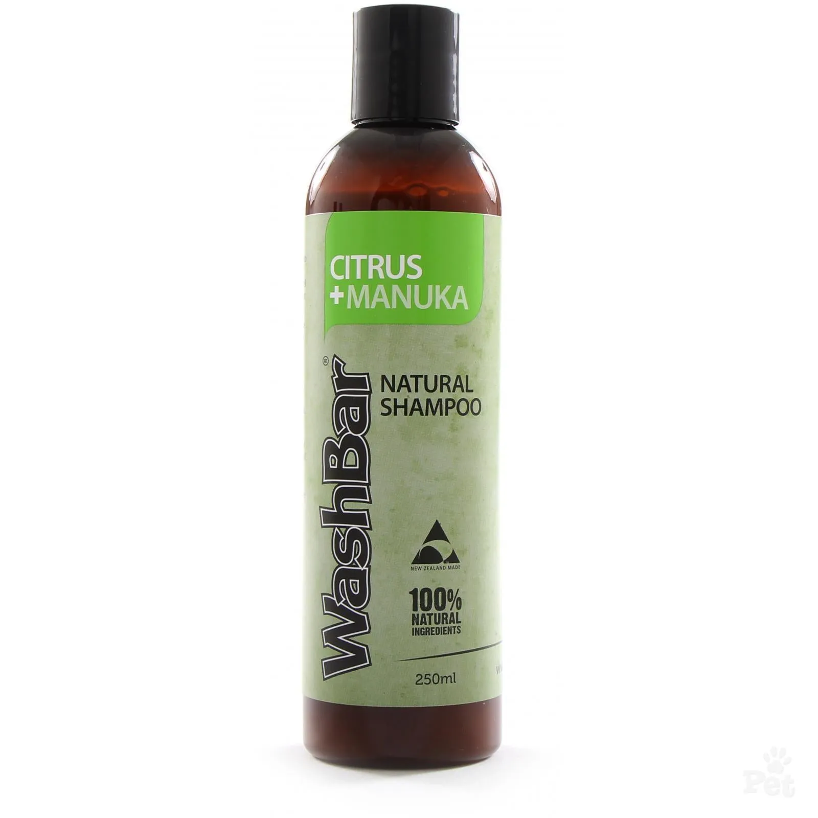 WashBar 100% Natural Citrus and Manuka Shampoo for Dogs 250ml