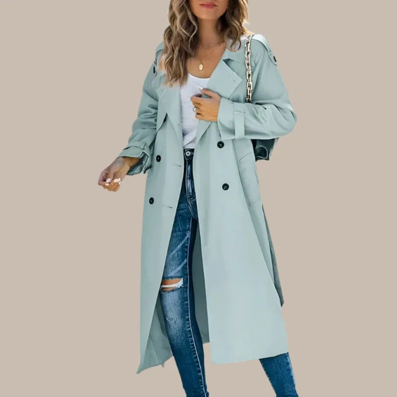 Windproof Trench Coat for Women's