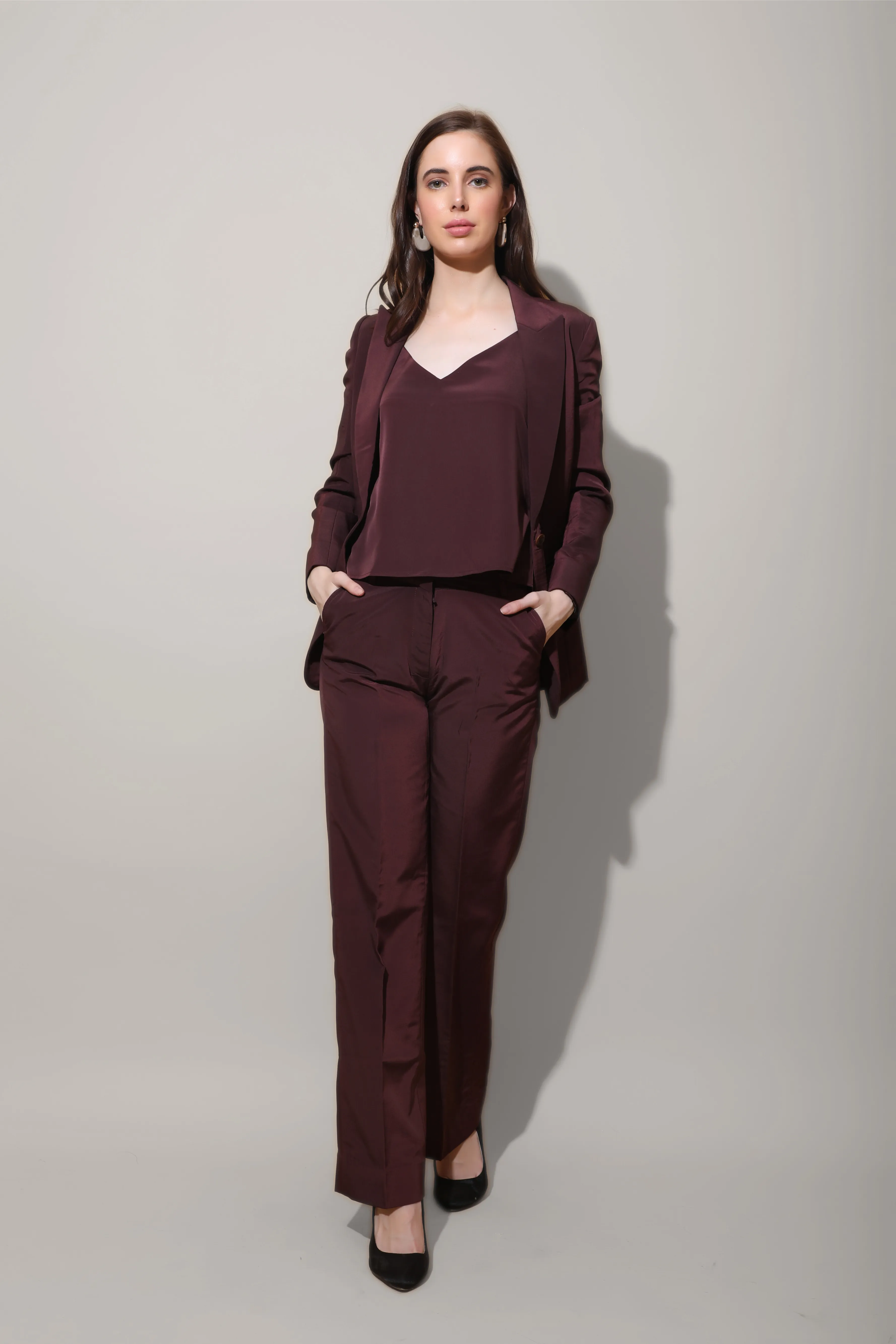 Wine Formal Pants