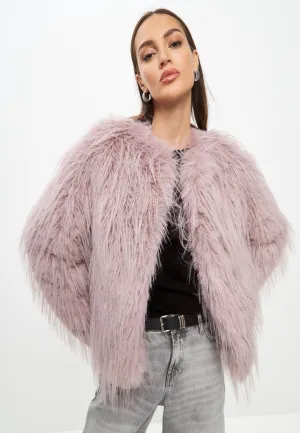 Winter Faux Fur Jacket - Lilac