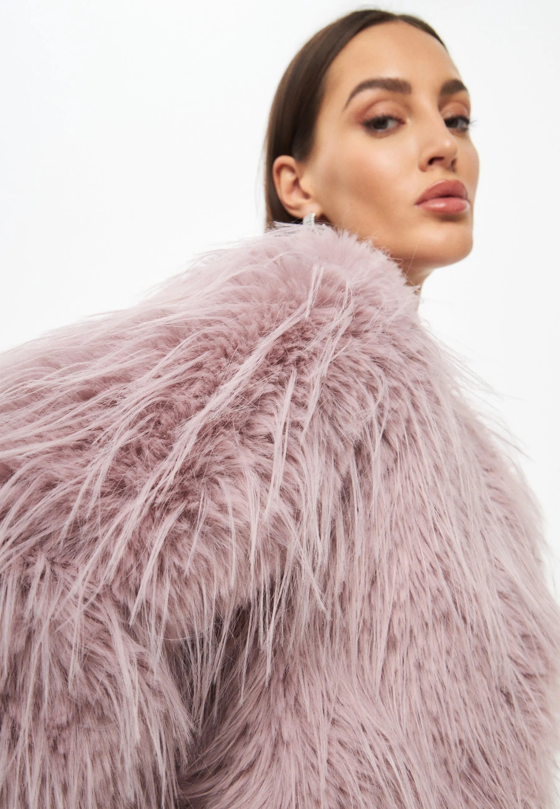 Winter Faux Fur Jacket - Lilac