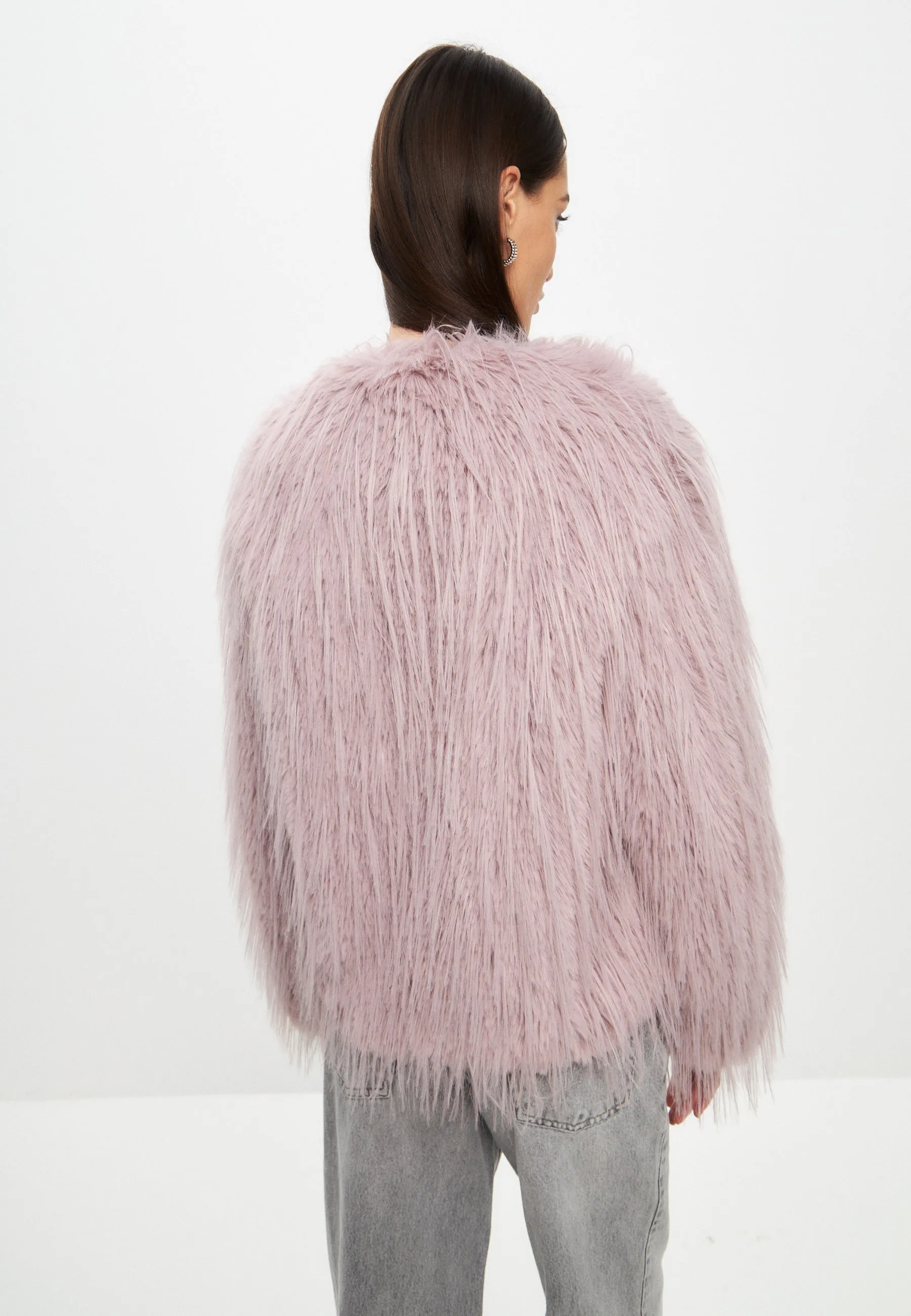 Winter Faux Fur Jacket - Lilac