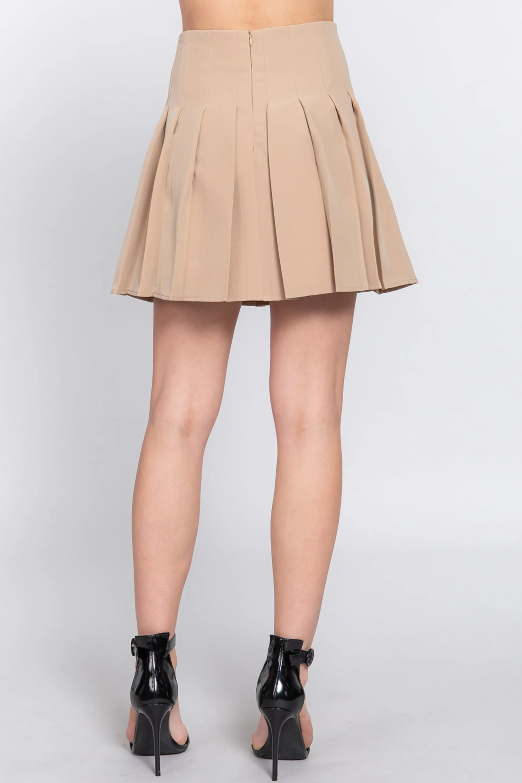 Women's Elegant Pleated Mini Skirt