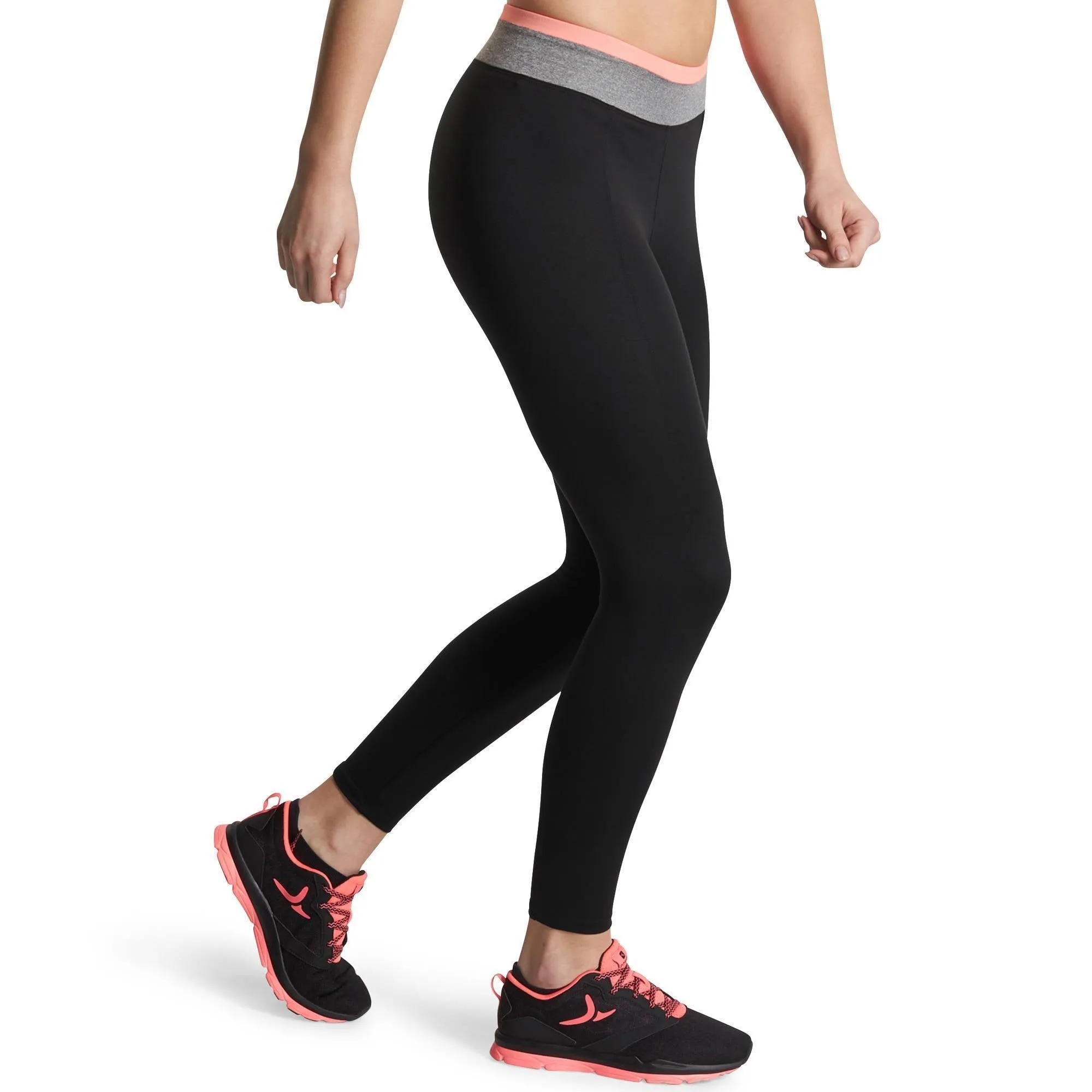 Women's Fitness Leggings with Contrasting Waistband Energy