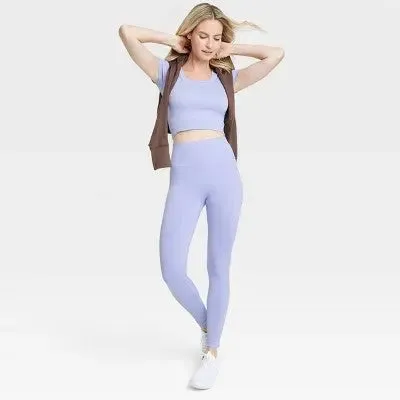 Women's Seamless High-Rise Leggings - All In Motion Lilac Purple XS