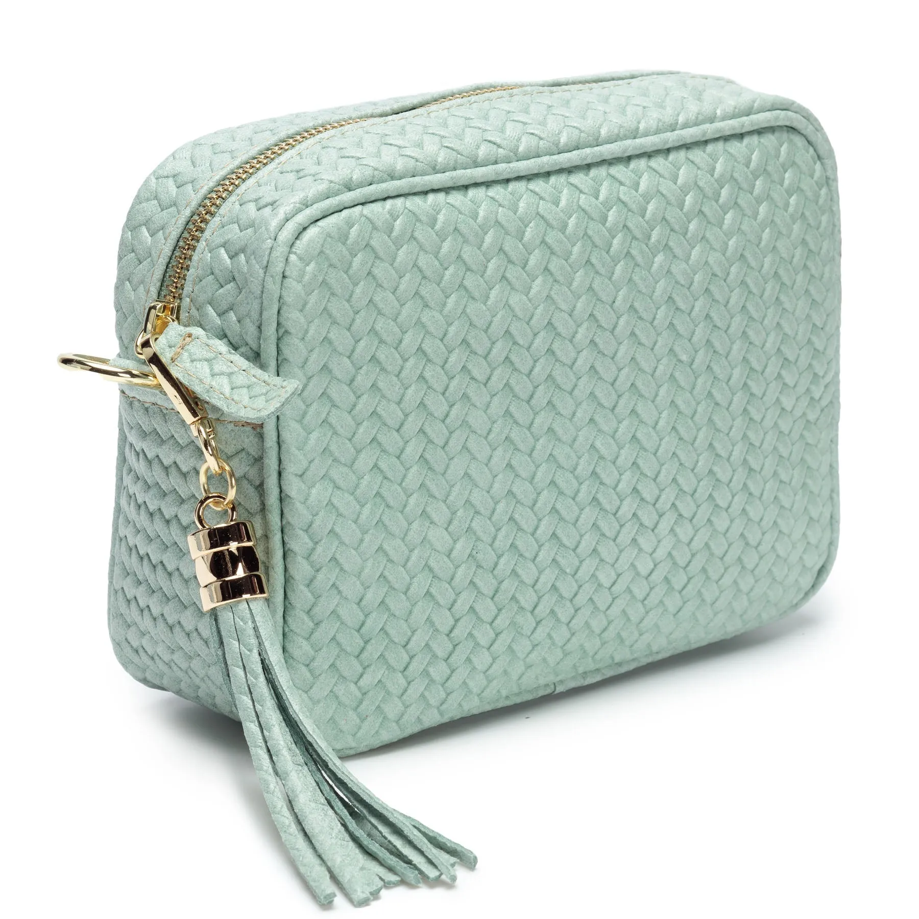 Woven Crossbody Aqua (Biscuit Strap)