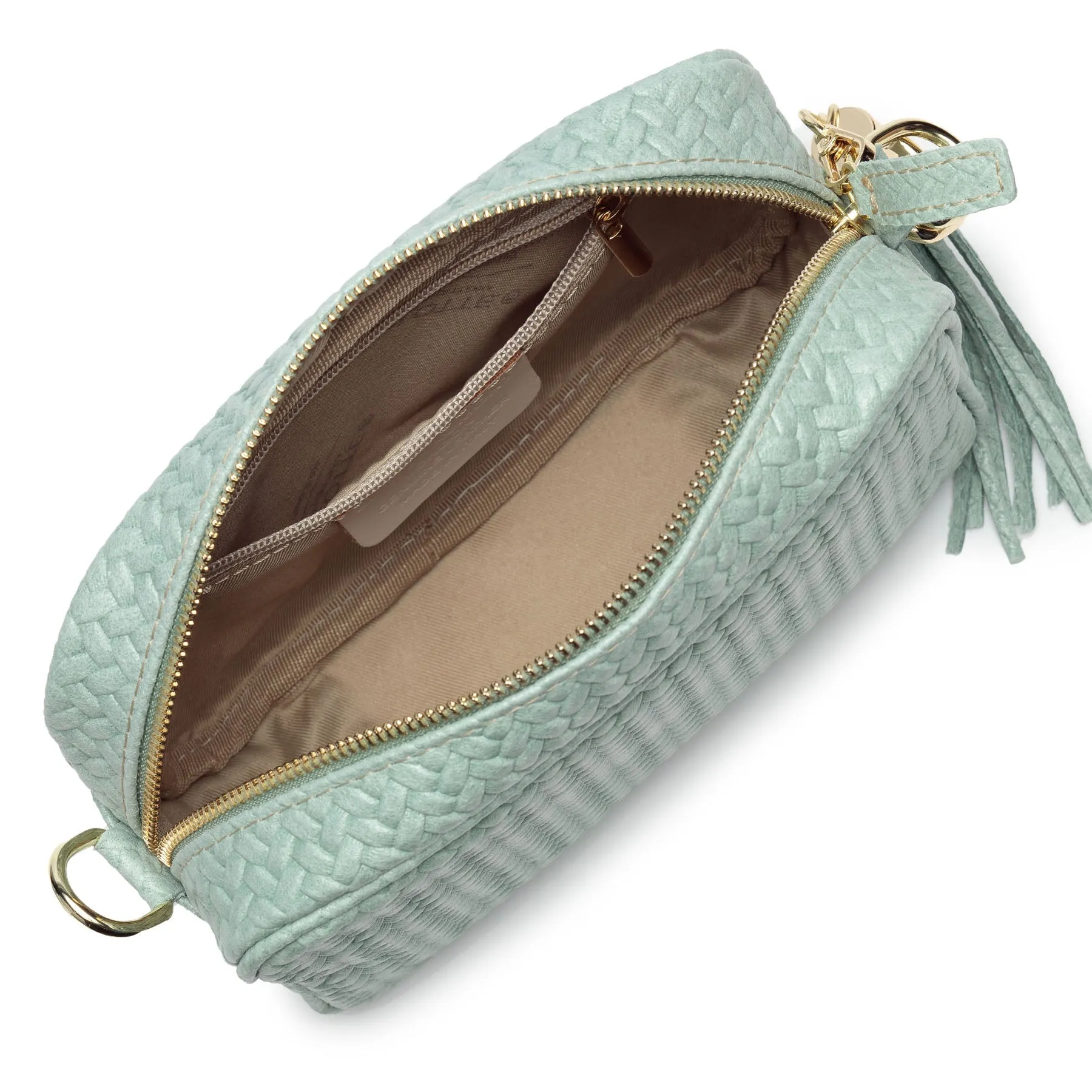 Woven Crossbody Aqua (Biscuit Strap)