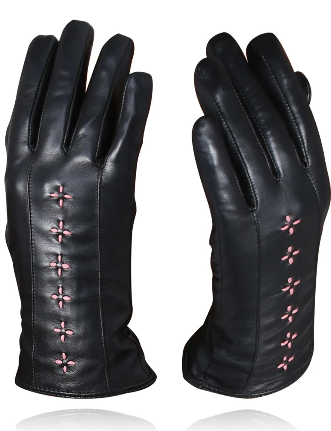 YISEVEN Women Winter Sheepskin  Leather Gloves