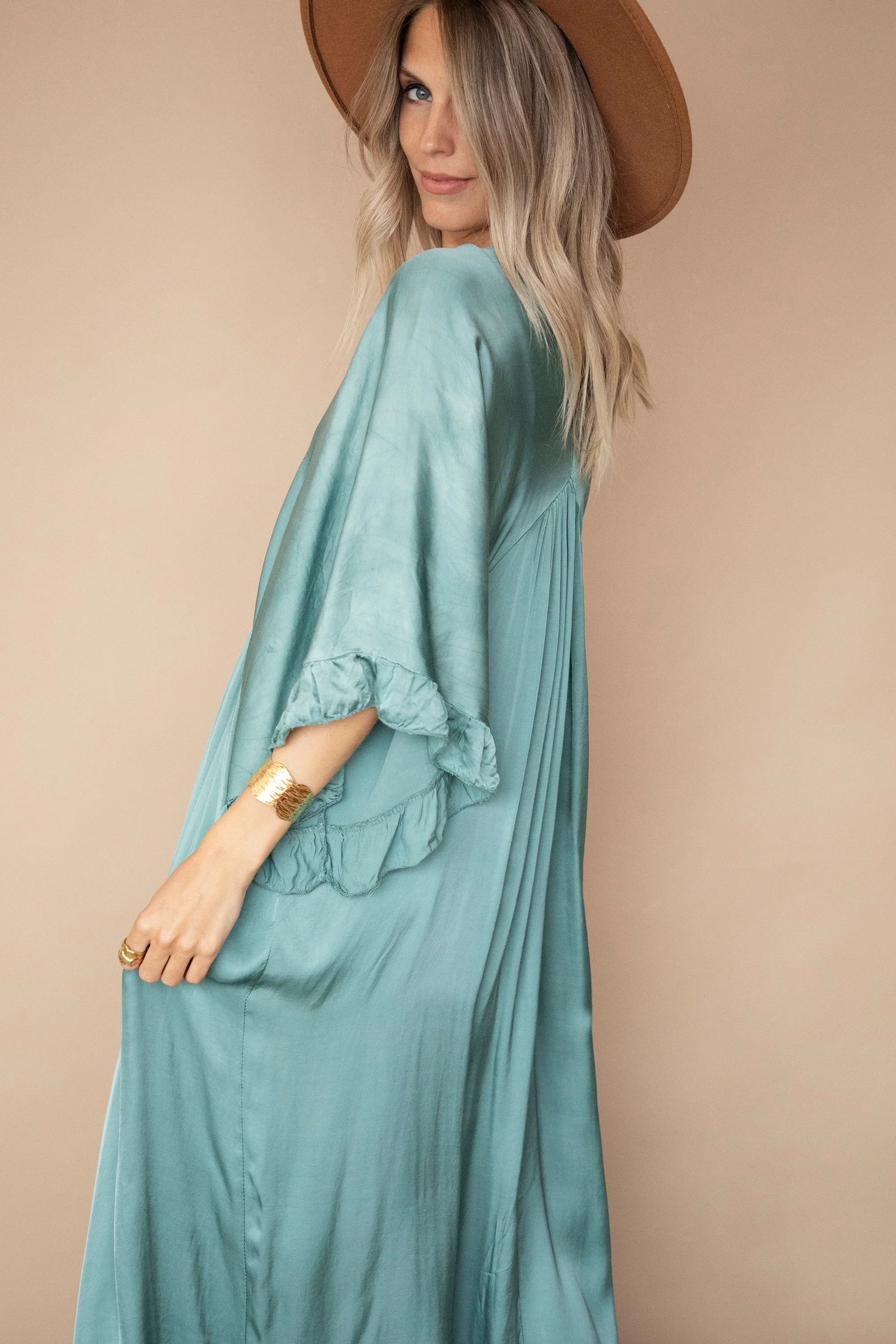 You Are Special Dark Mint - Maxi Jurk