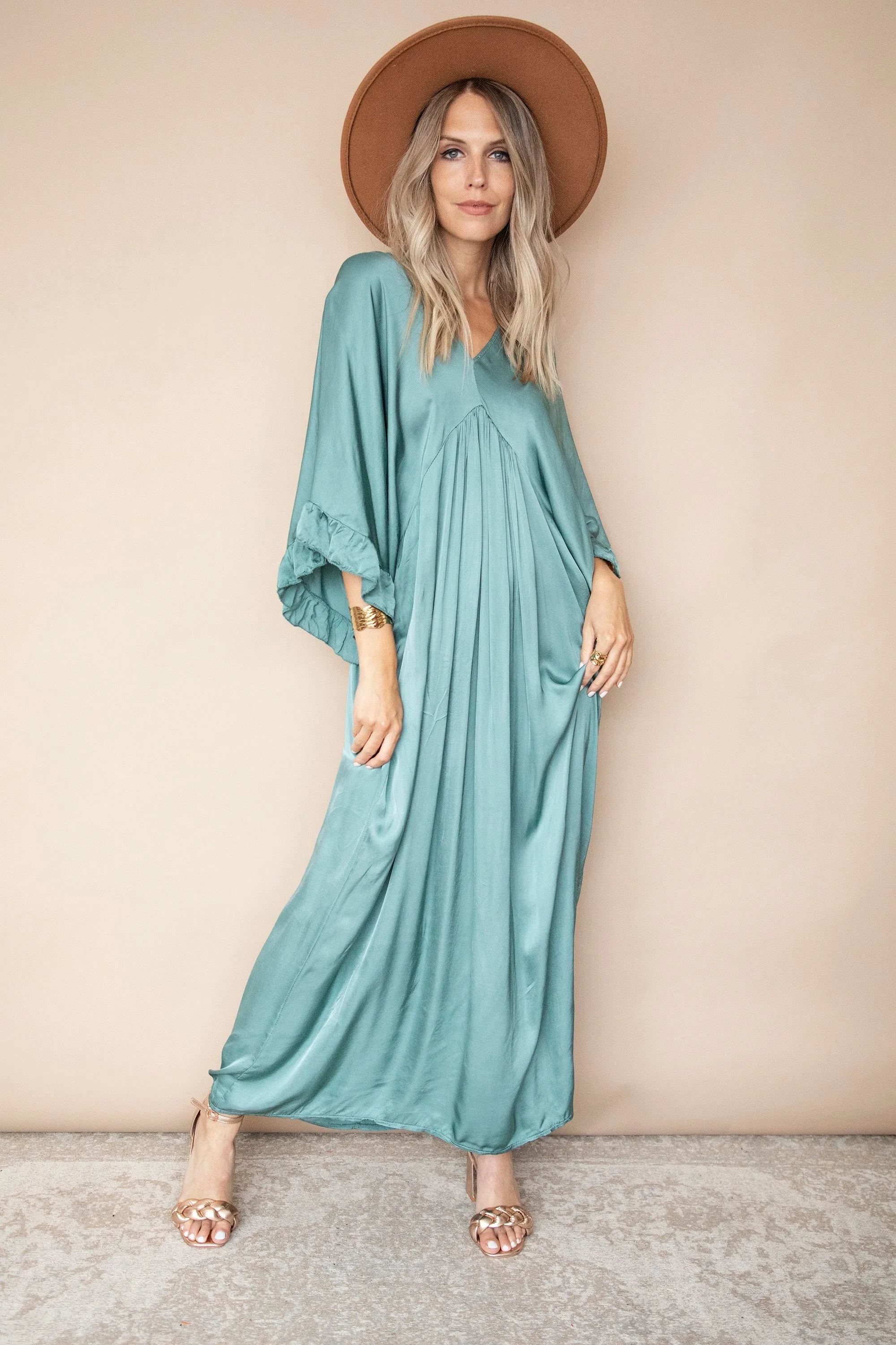 You Are Special Dark Mint - Maxi Jurk