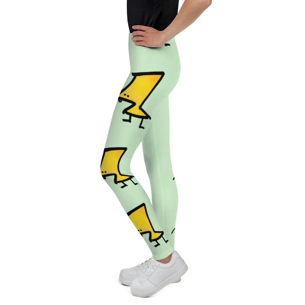 Youth Leggings - Lime and Limon