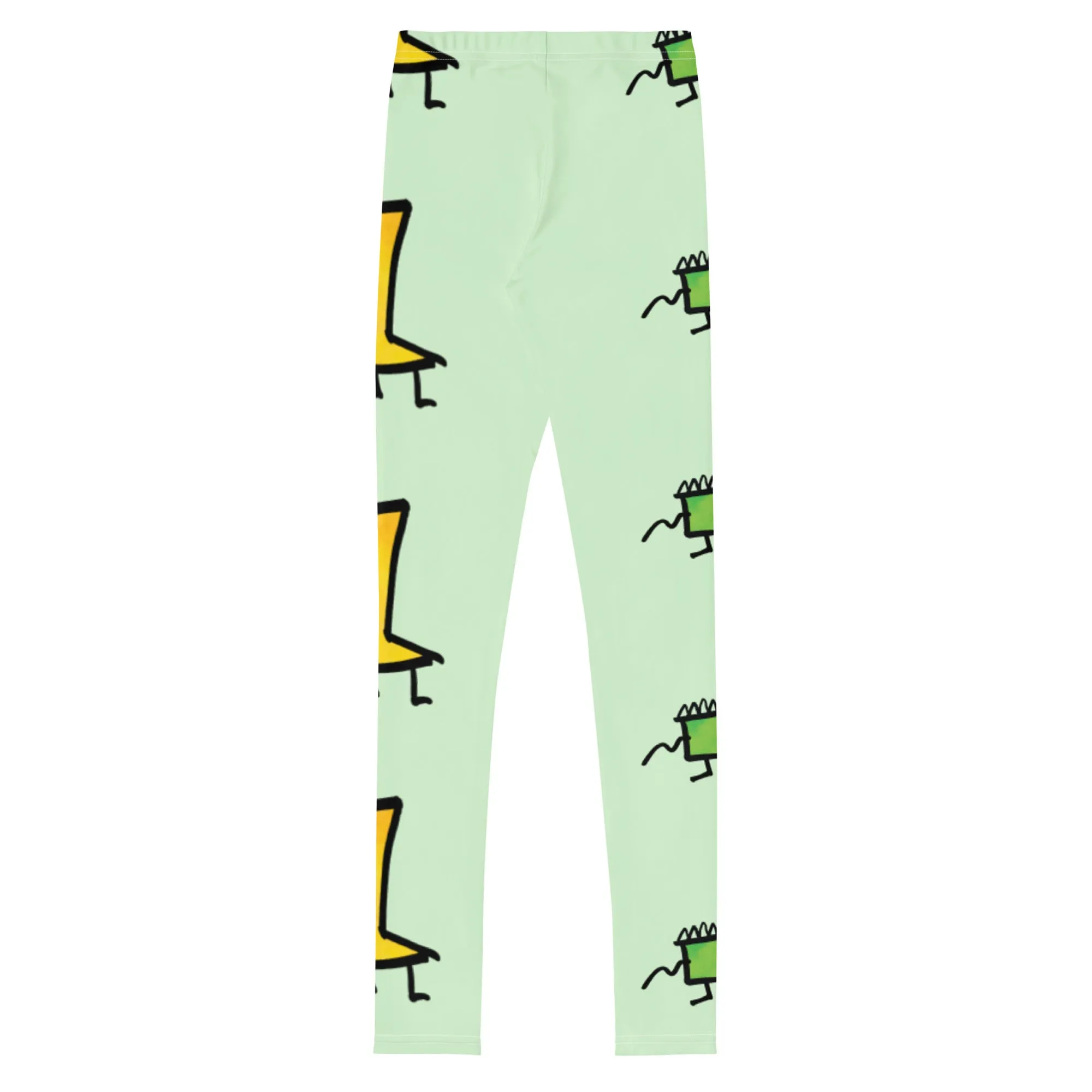 Youth Leggings - Lime and Limon